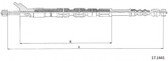 CABOR 17.1441 Cable, parking brake